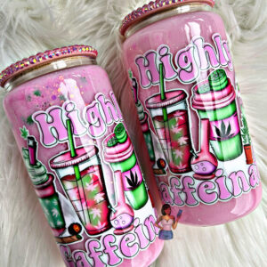 Highly Caffeinated 16oz glass can