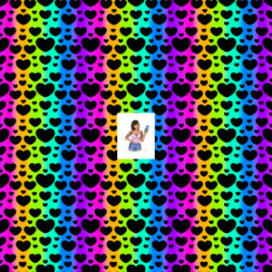 Black Rainbow Hearts