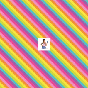 Rainbow slant stripes