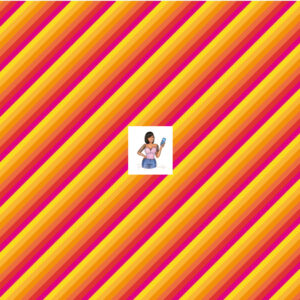 Orange slant stripes