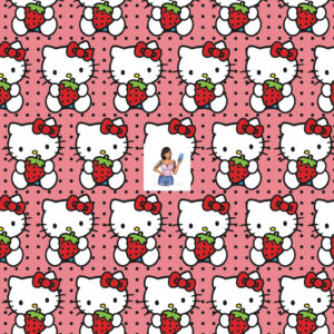 Strawberry Kitty and Polka Dots