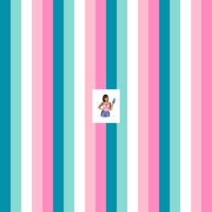 Pink/teal stripes