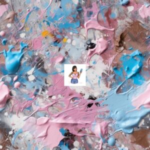Acrylic paint splatter