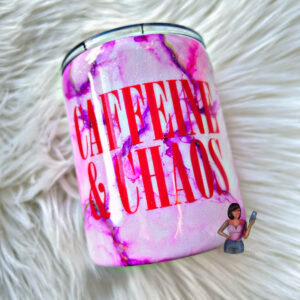 Caffeine and Chaos (hand painted)