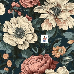 Cream Floral