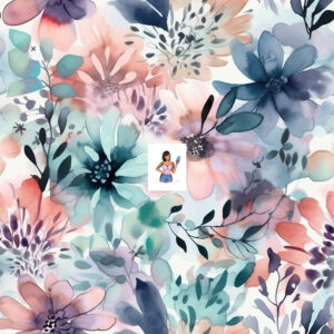 Pastel floral watercolor