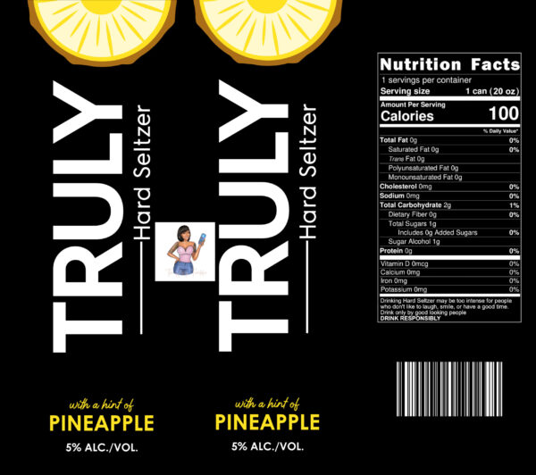 Seltzer Pineapple 24oz Wrap