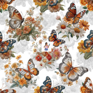 Embroidered Butterflies