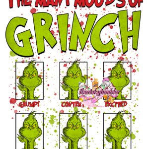 UV DTF Moods of Grinch