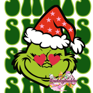 UV DTF SHOT SIZE 2" Grinch shots green (custom)