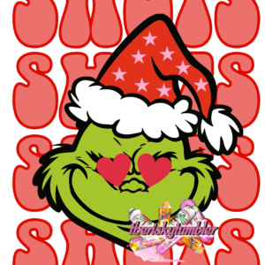 UV DTF SHOT SIZE 2" Grinch shots red (custom) (Copy)