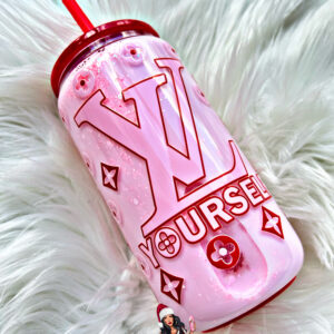 LV Yourself glass can