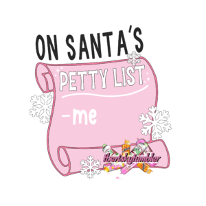 UV DTF Santa's Petty List