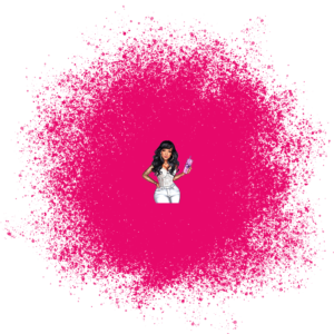 UV DTF Hot Pink Spray Paint Bleach Spot