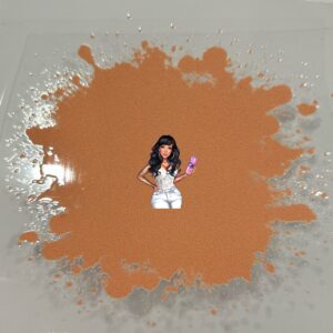 UV DTF Apricot Bleach Spot