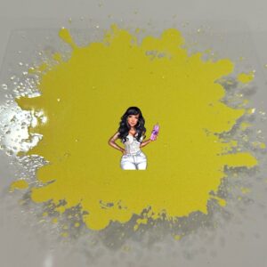 UV DTF Bright Yellow Bleach Spot 2"
