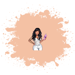 UV DTF Pastel Orange Bleach Spot