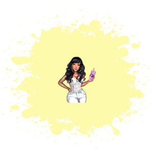 UV DTF Pastel Yellow Bleach Spot