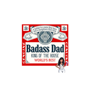 UV DTF Badass Dad