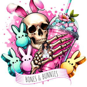UV DTF Bones and Bunnies