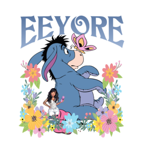 UV DTF Floral Eeyore