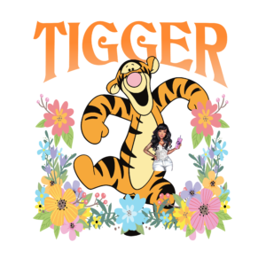 UV DTF Floral Tigger