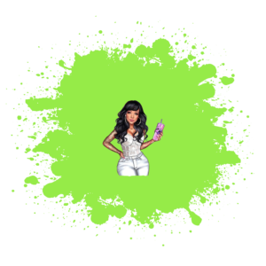 UV DTF Green Spot 5x5