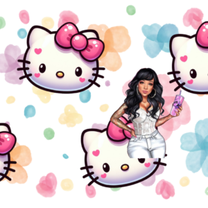 UV DTF Pastel Kittens Wrap 9.50 x 4.5