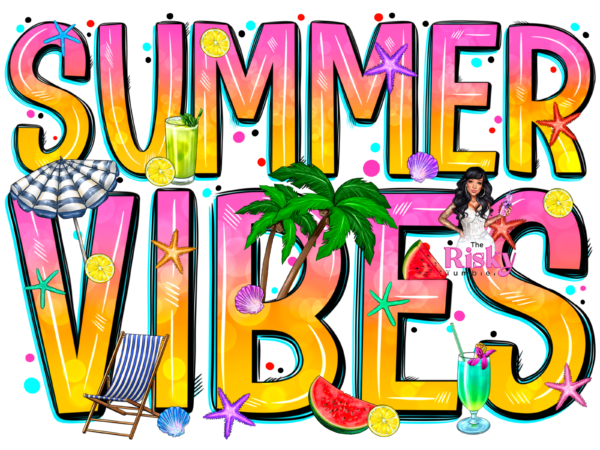 UV DTF Summer Vibes (5.5 in width)