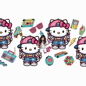 UV DTF 90's Kitty Wrap 9.50 x 4.5