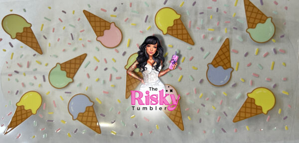 UV DTF Cones & Sprinkles Wrap 9.50 x 4.5