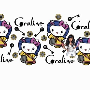 UV DTF Coraline Cat Wrap 9.50 x 4.5