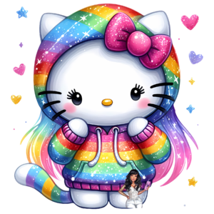 UV DTF Hoodie Cat