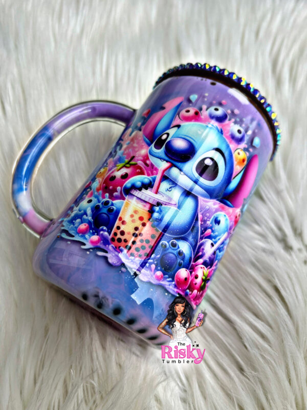 Boba  Glass Mug  snowglobe handle