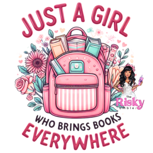 UV DTF Just a Girl (books)