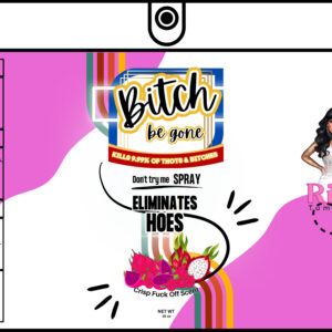 UV DTF Eliminate Hoes Wrap 9.50 x 4.5
