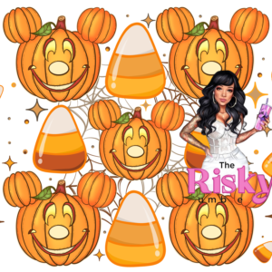 UV DTF Candy Corn Ears Wrap 9.50 x 4.5