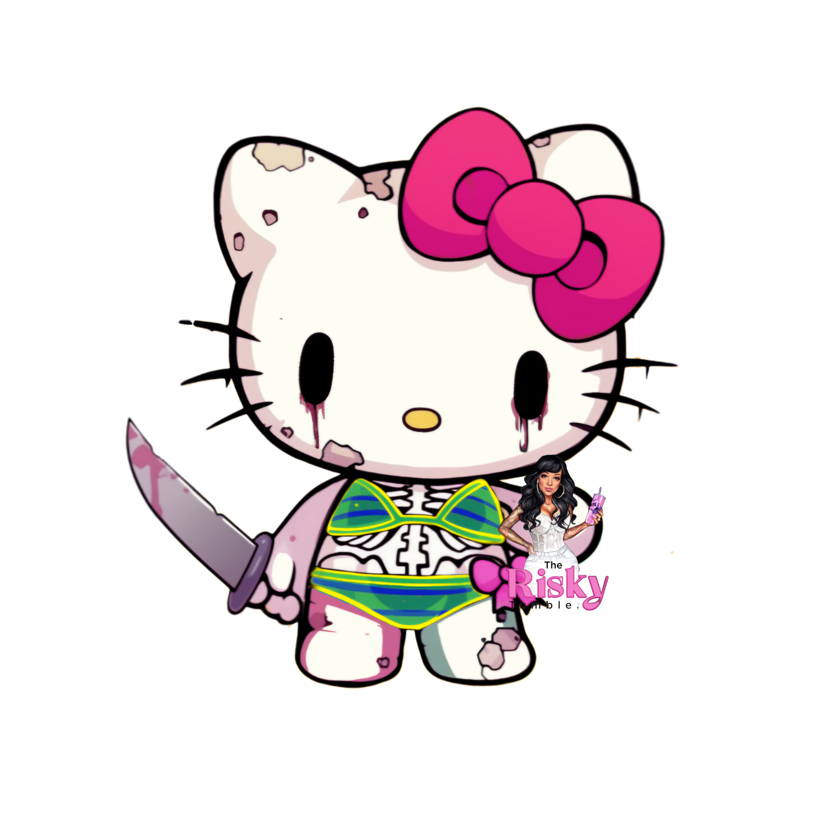 UV DTF Killer Cat (has matching vinyl)