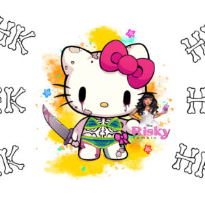 UV DTF Killer Cat Wrap 9.50 x 4.5
