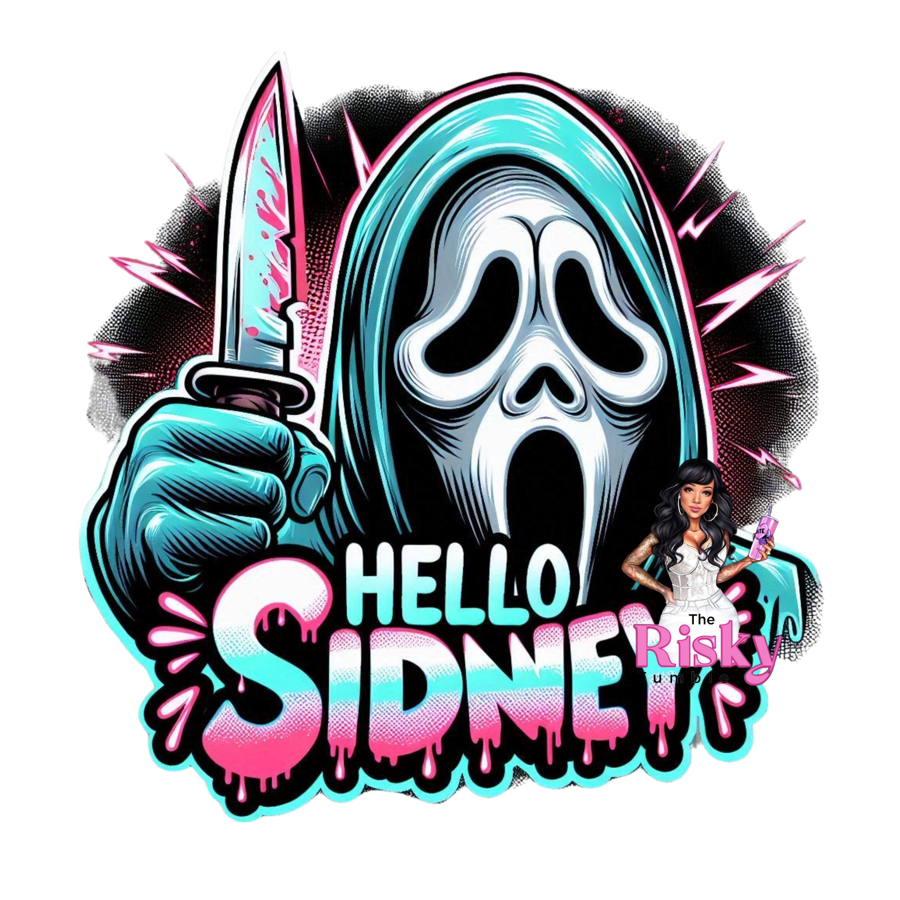 UV DTF Teal Sidney 2"