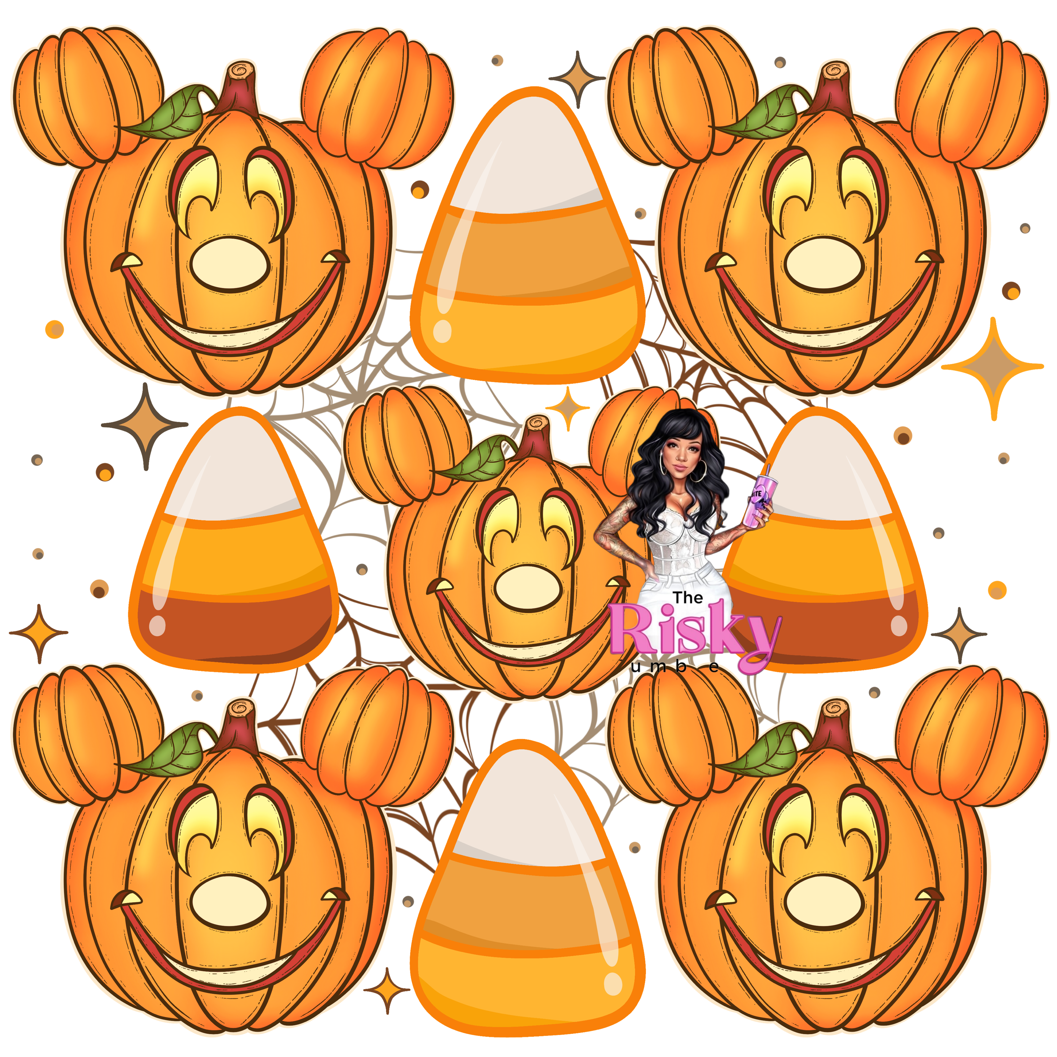 UV DTF Candy Corn Ears