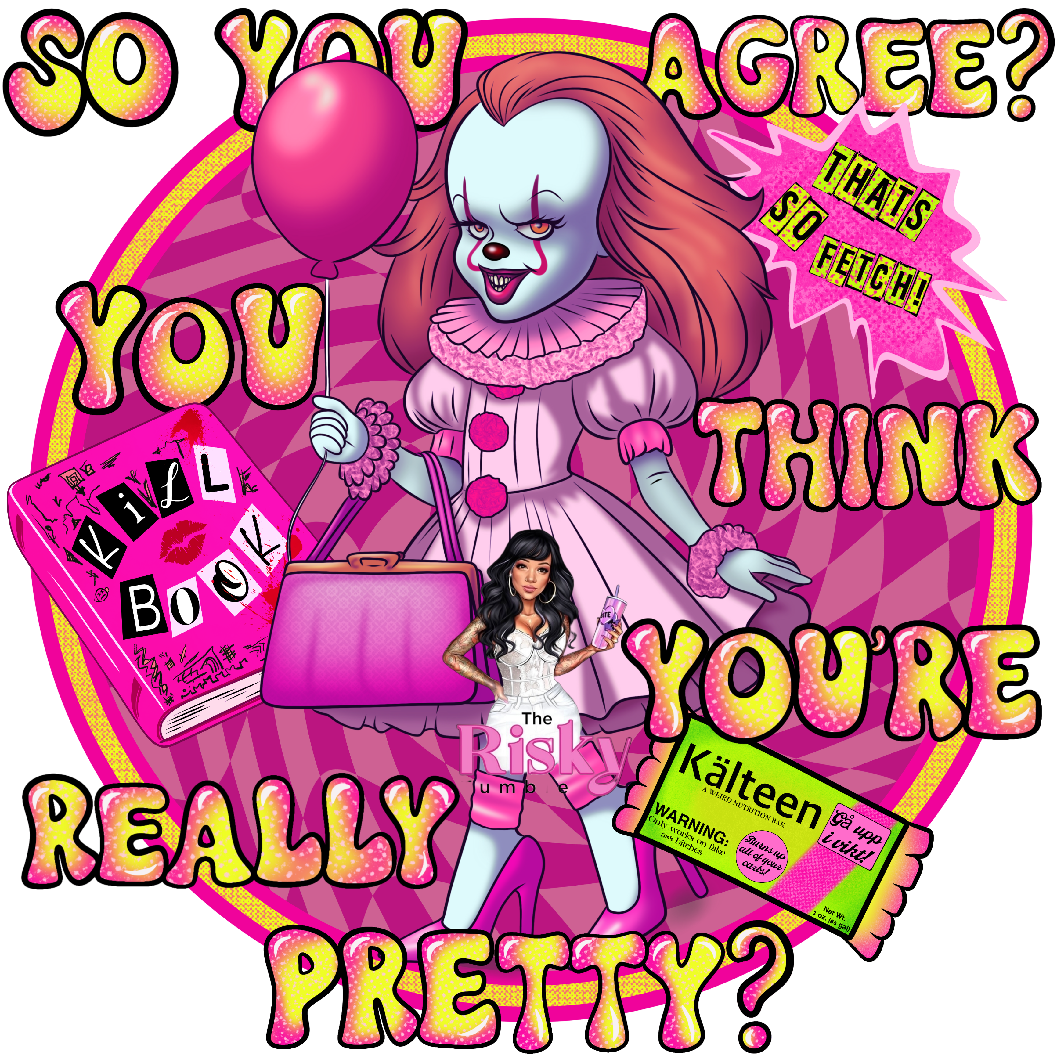 UV DTF I'm Pretty (has matching vinyl)