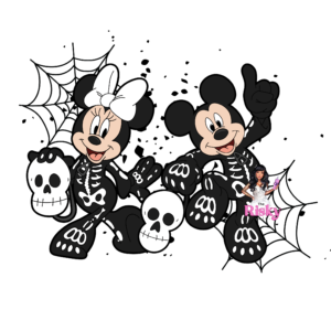 UV DTF Skelly Mouse (has matching vinyl)