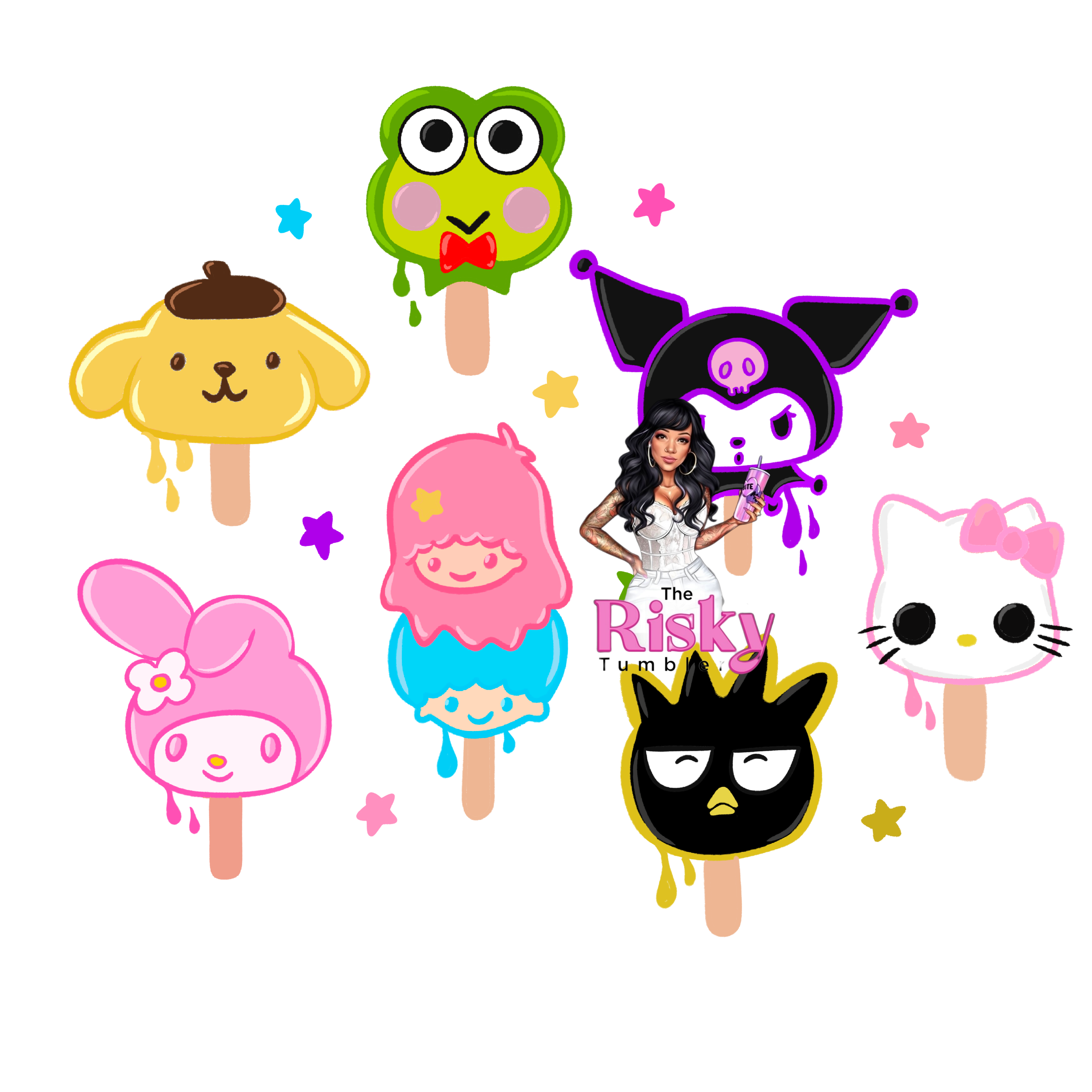 UV DTF Sanrio Pops (has matching vinyl)