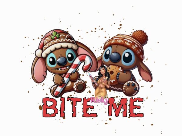UV DTF EXCLUSIVE Bite Me Stitch (has matching vinyl)