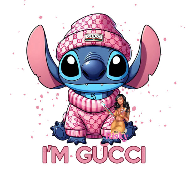 UV DTF EXCLUSIVE I'm Gucci blue (has matching vinyl)