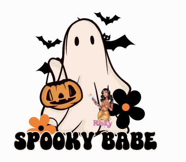 UV DTF Spooky Babe decal (has matching vinyl)