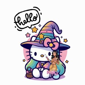 UV DTF Witchy Kitty (has matching vinyl available)
