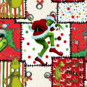 Mean One Christmas patches