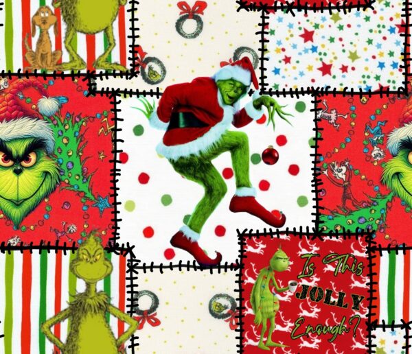 Mean One Christmas patches